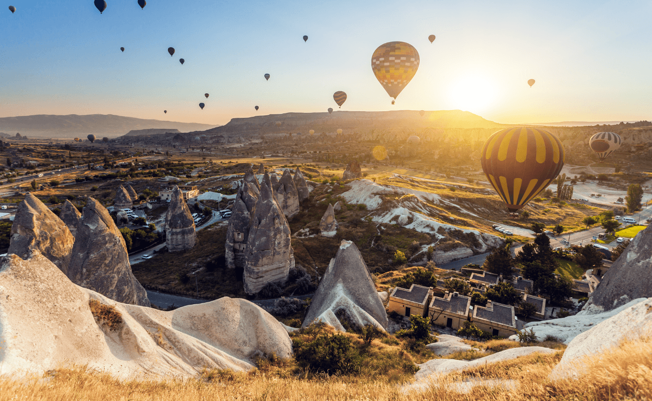 Cappadocia landscape with fairy chimneys